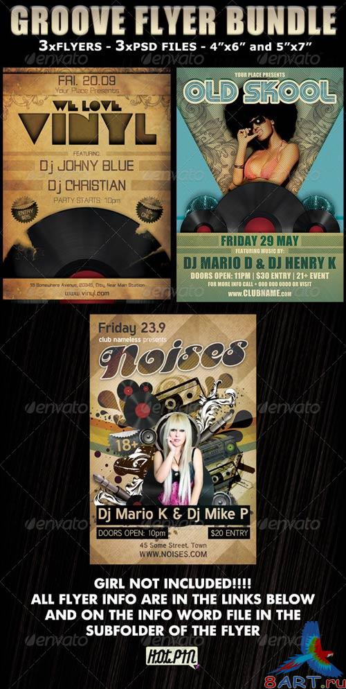 GraphicRiver Groove Party Club Flyer Bundle