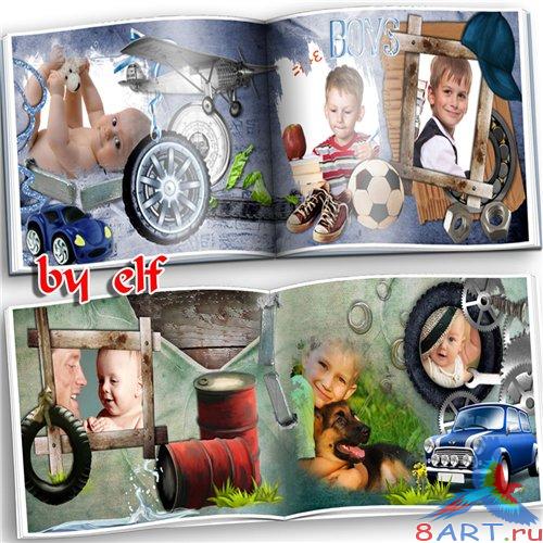 Детская фотокнига – Озорной мальчуган Детская фотокнига – Озорной мальчуган