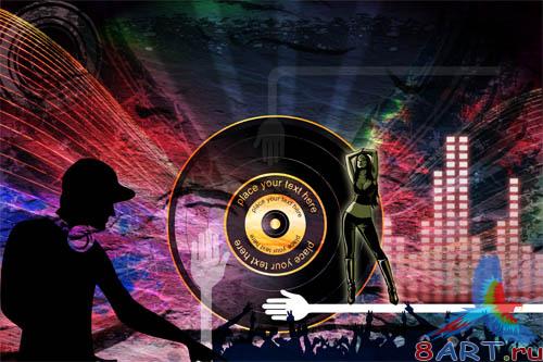 PSD - Night Music Template