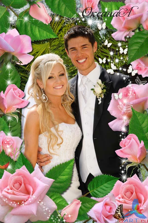 Цветочная фоторамка – Ты роза моя, ты обворожительна равно прекрасна Цветочная фоторамка – Ты роза моя, ты обворожительна равно прекрасна