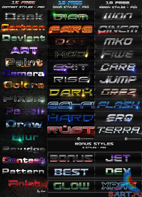 Colourful Styles for Photoshop Bundle Colourful Styles for Photoshop Bundle