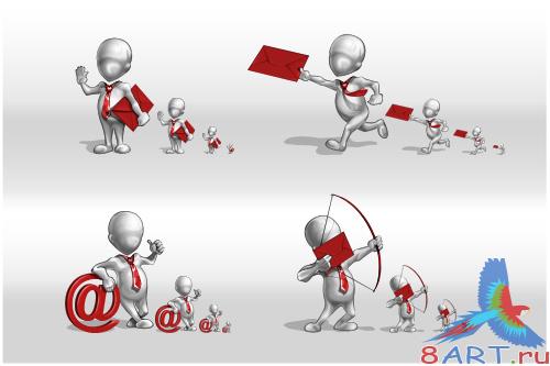 Mail and the person - PSD Source