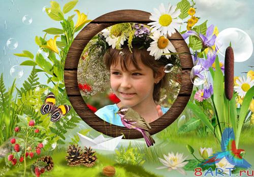 PSD frame - World of colors