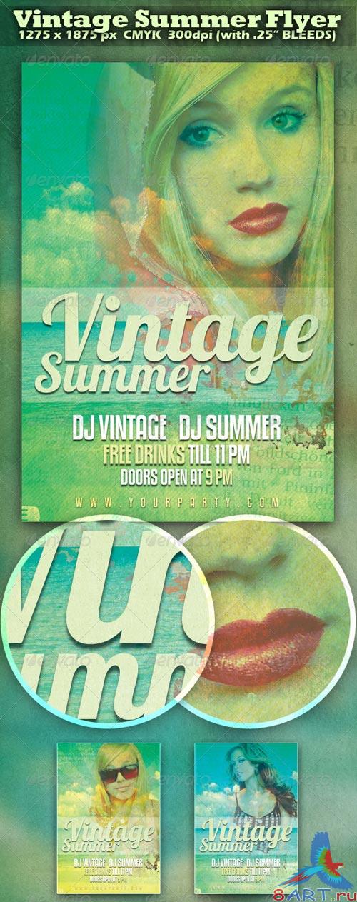 GraphicRiver Vintage Summer Flyer