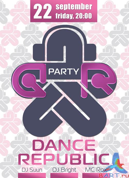 PSD poster - Dance Republic