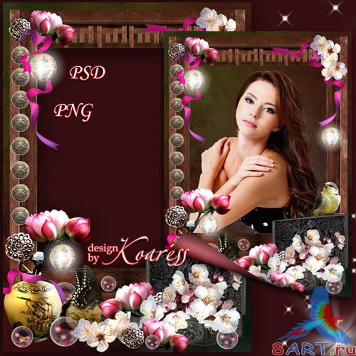 Многослойная фоторамка - изображение на китайском интерьере Многослойная фоторамка - изображение на китайском интерьере