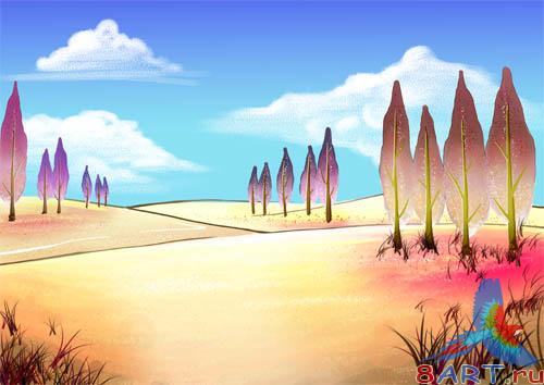 PSD - Yellow Landscapes Template