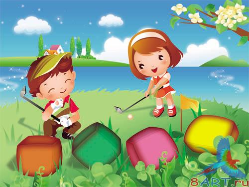 PSD - Cartoon Child Template