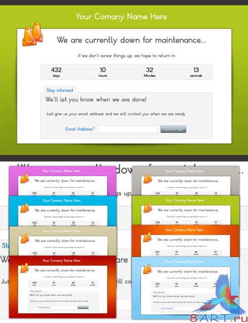 Under Construction Page: PSD Template