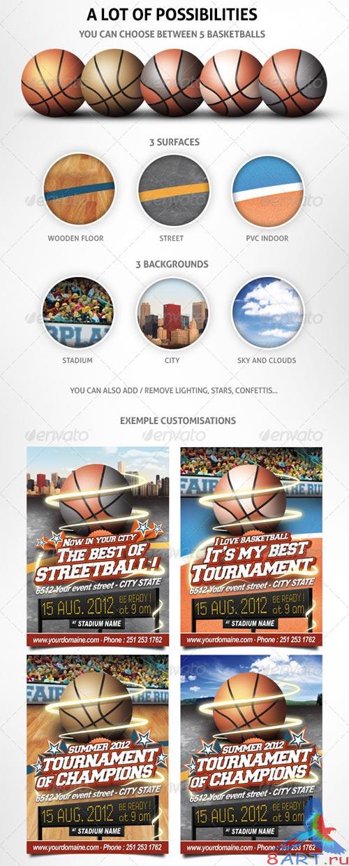 GraphicRiver Basketball Event Flyer GraphicRiver Basketball Event Flyer