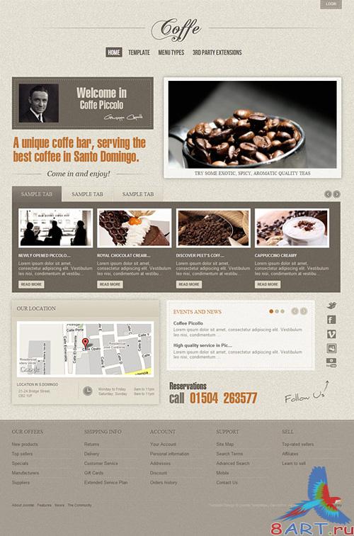 Gavick Coffe V1.0.1 template J1.5 Gavick Coffe V1.0.1 template J1.5