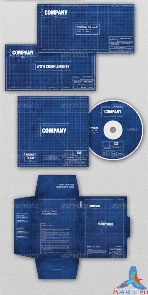 GraphicRiver Full Corporate ID Package - old BLUEPRINT GraphicRiver Full Corporate ID Package - old BLUEPRINT