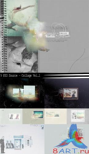 9 PSD Source - Collage Vol.1