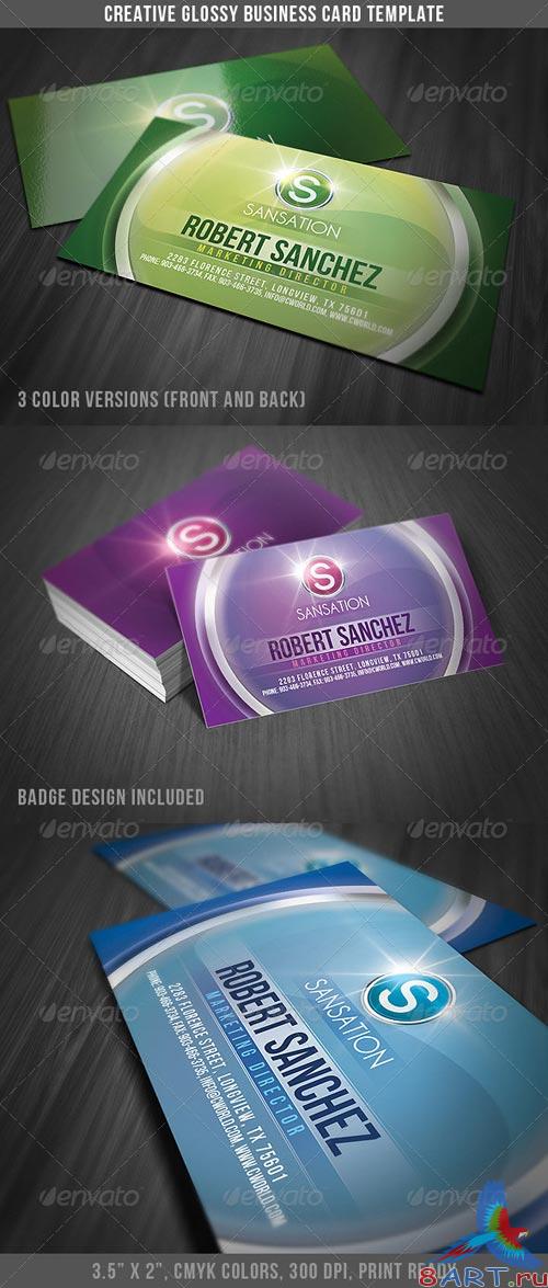 GraphicRiver Creative Glossy Business Card GraphicRiver Creative Glossy Business Card