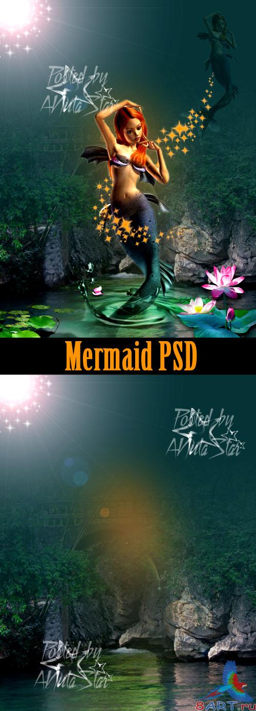 �������  Mermaid PSD