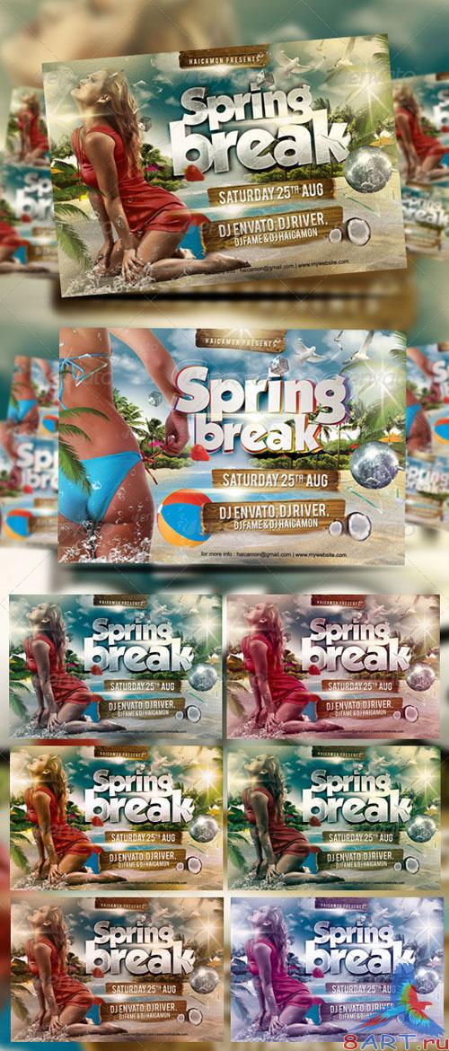 GraphicRiver - Spring Break Party Flyer Vol_11 - 2718399 GraphicRiver - Spring Break Party Flyer Vol_11 - 2718399