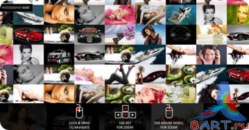 Grid Flash Photo Album Template