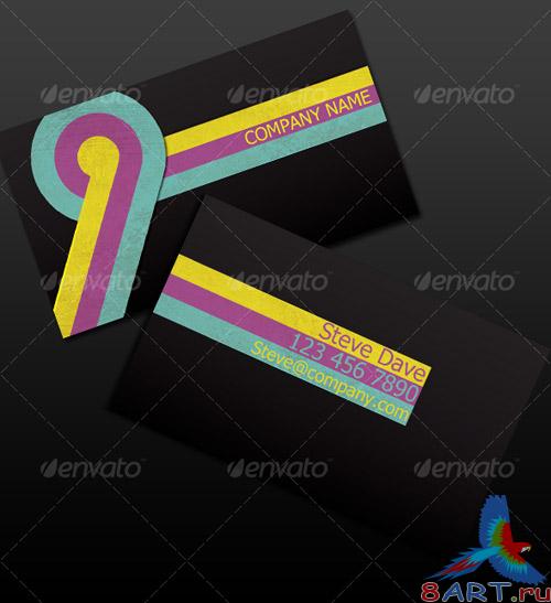 Vintage CMYK Business Card - GraphicRiver