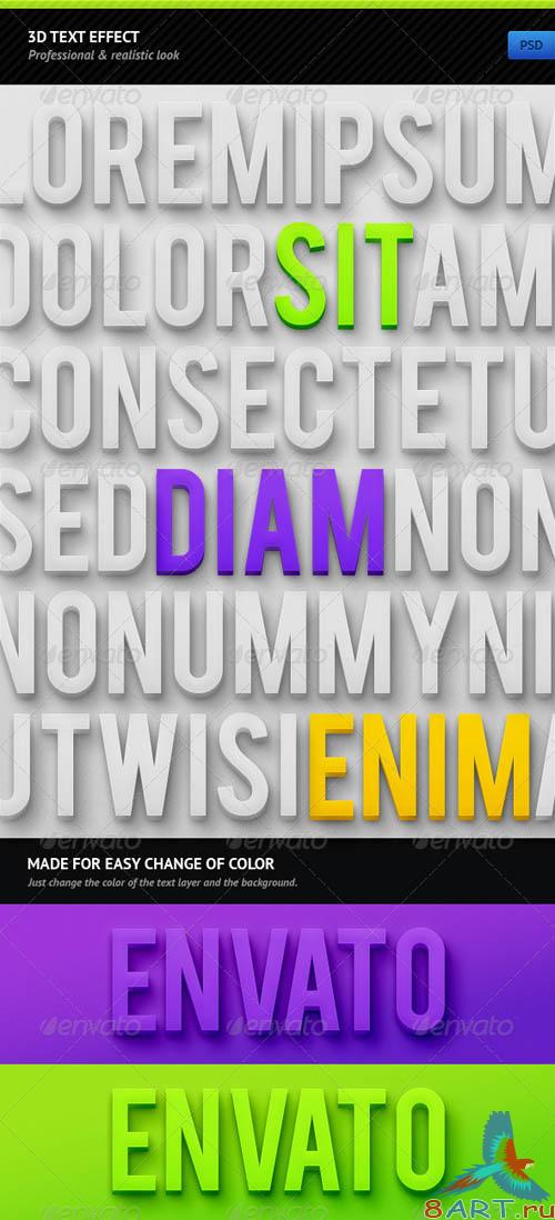 GraphicRiver 3D Text Effect