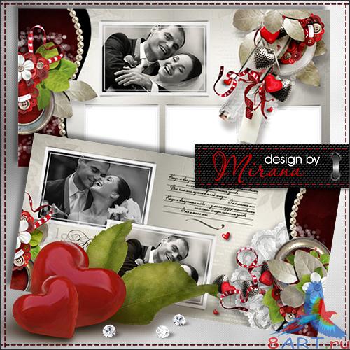 Шаблон романтической фотокниги - хроника нашей любви Шаблон романтической фотокниги - регесты нашей любви