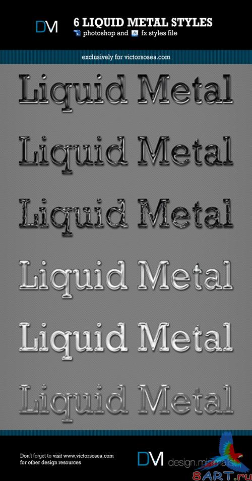Liquid Metal  Photoshop Styles