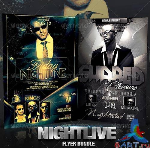 GraphicRiver Nightlive Flyer Bundle