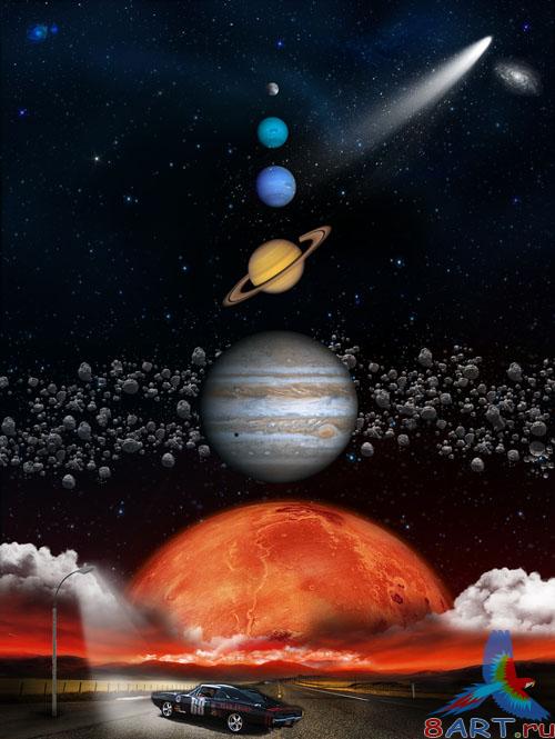 PSD Template - Planets Lineup