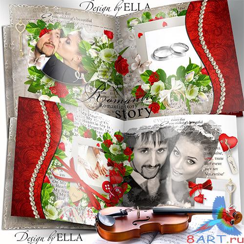 Роскошная свадебно-романтическая фотокнига-Любовь,как магия Роскошная свадебно-романтическая фотокнига-Любовь,как магия