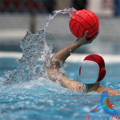 Шаблон ради фотошоп – Водное поло Шаблон ради фотошоп – Водное поло