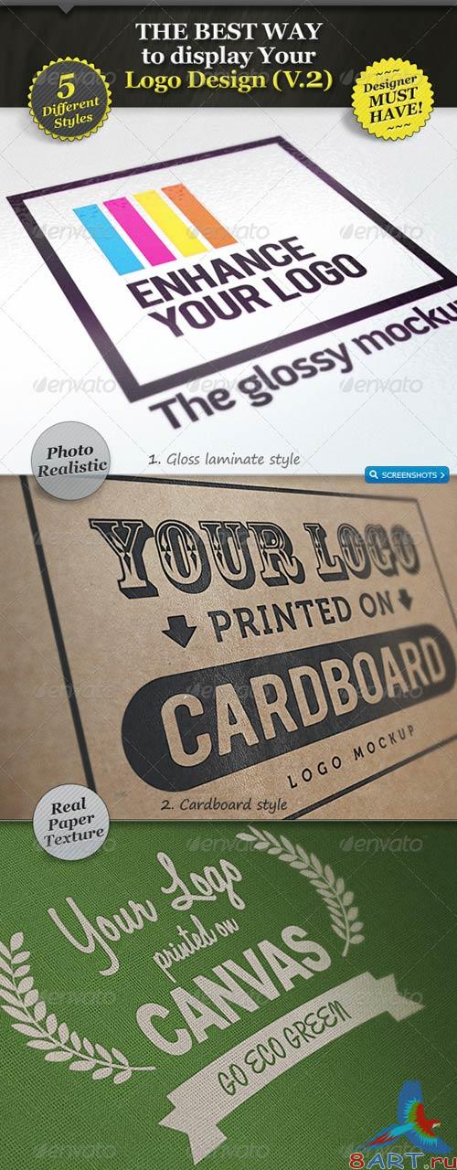GraphicRiver 5 Realistic Smart Template Logo Mockups - V.2 GraphicRiver 5 Realistic Smart Template Logo Mockups - V.2