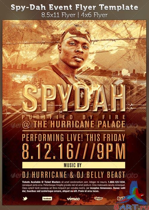 GraphicRiver Spy-dah: Music Event Flyer Template GraphicRiver Spy-dah: Music Event Flyer Template