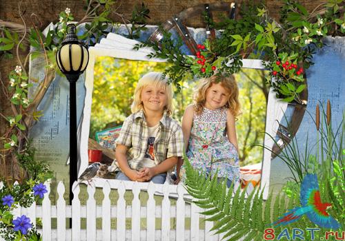 PSD frame - Beautiful nature