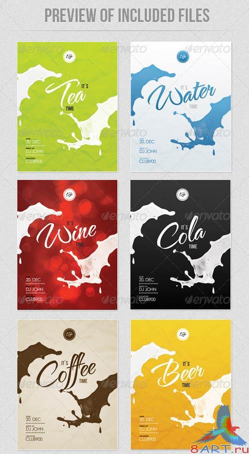 GraphicRiver Drinks - Flyer Template GraphicRiver Drinks - Flyer Template