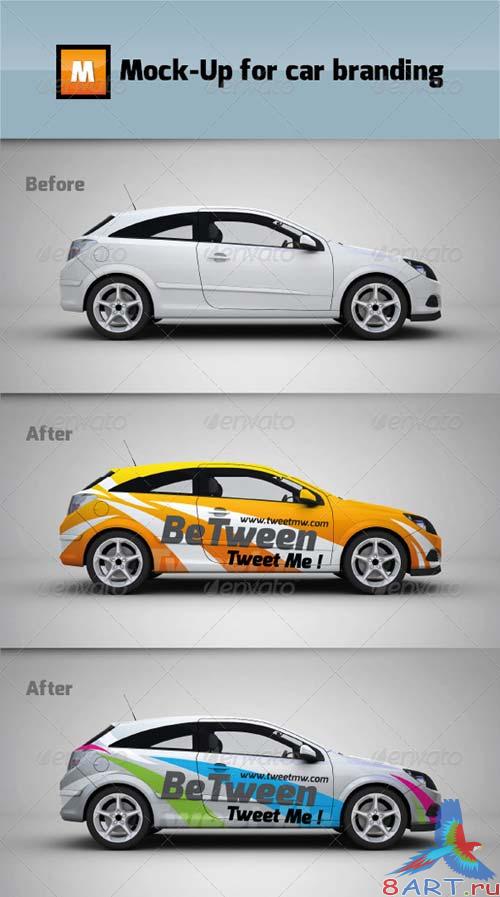 GraphicRiver Mock-up for car branding