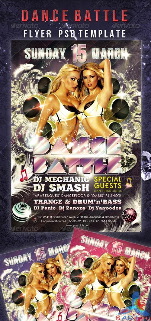 GraphicRiver Dance Battle Flyers PSD Template GraphicRiver Dance Battle Flyers PSD Template