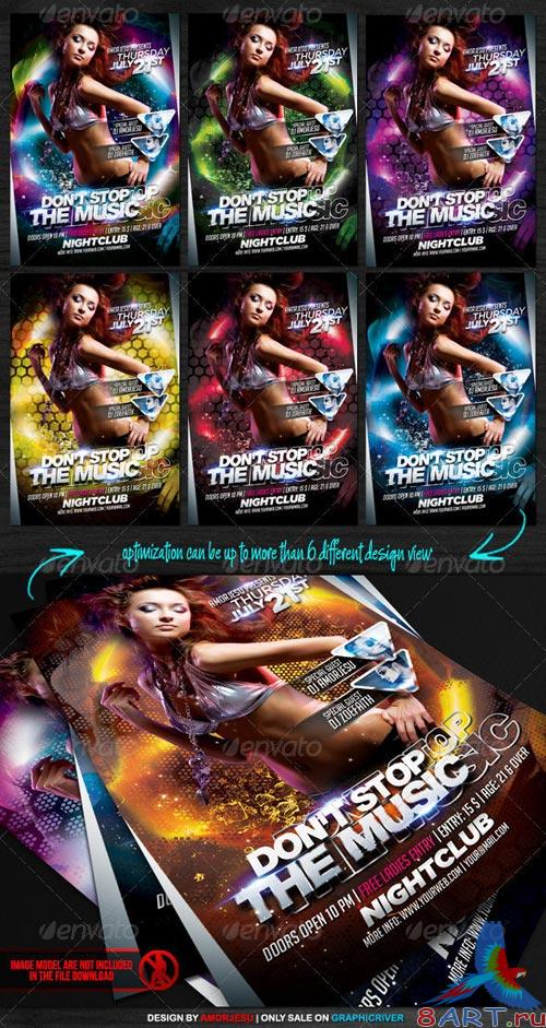GraphicRiver Dont Stop The Music Flyer Template GraphicRiver Dont Stop The Music Flyer Template