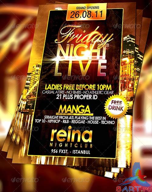 GraphicRiver Nightclub Flyer GraphicRiver Nightclub Flyer