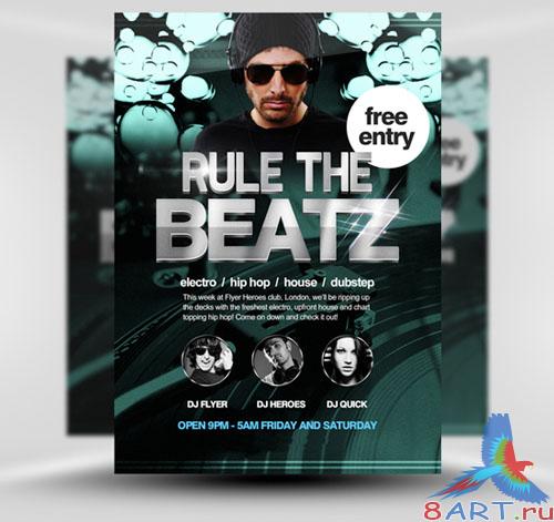 PSD Template - Rule the Beatz Flyer/Poster PSD Template - Rule the Beatz Flyer/Poster