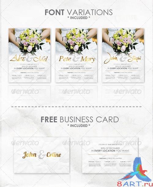 GraphicRiver Wedding - Flyer Template GraphicRiver Wedding - Flyer Template