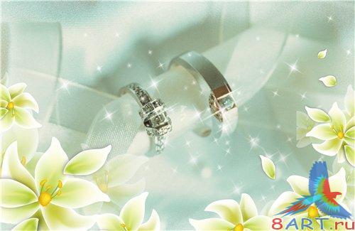 PSD - Rings with flowers