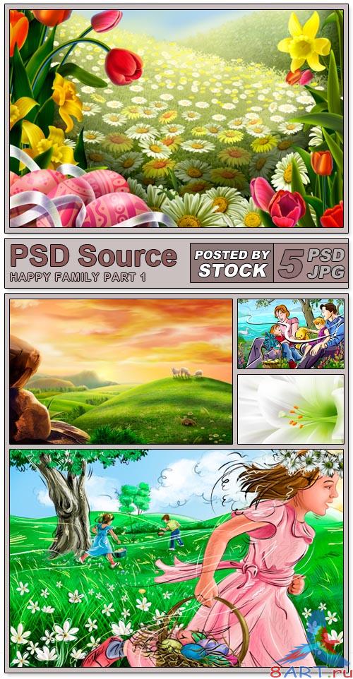 PSD Source - Happy Family (PART 1)