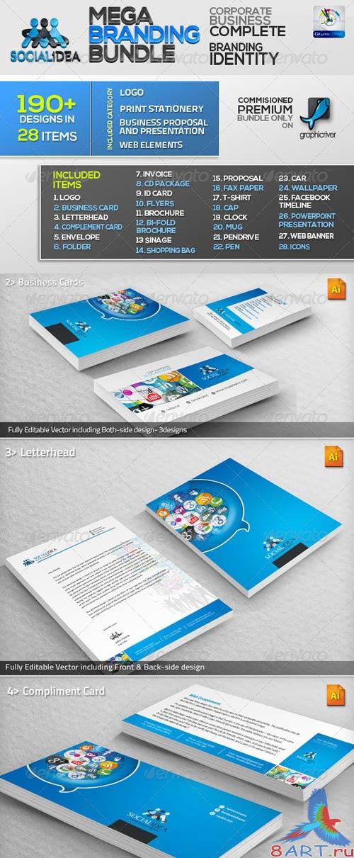 GraphicRiver Socialidea: Social Media ID Mega Branding Bundle GraphicRiver Socialidea: Social Media ID Mega Branding Bundle