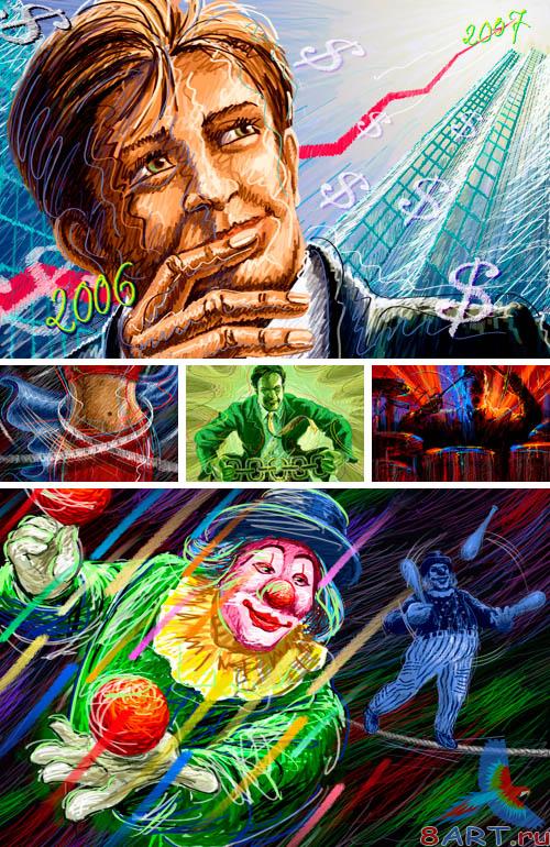 PSD Illustrations - Drawings briefly 11