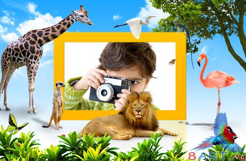 PSD Frame - Young photographer