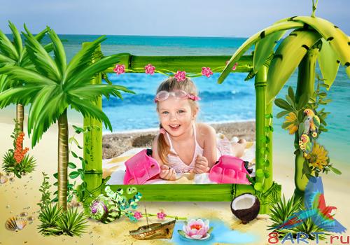 PSD frame - Paradise sea 