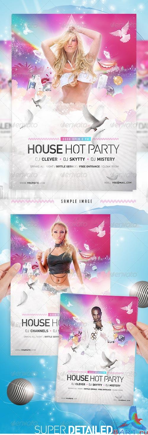 GraphicRiver House Party Disco Flyer Template