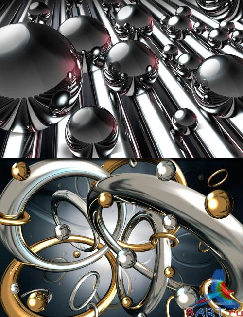 PSD - Metall Chromed Balls and Rings