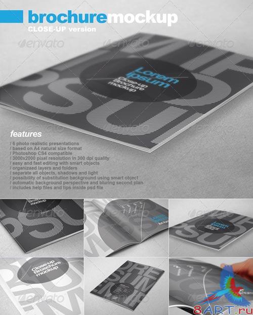GraphicRiver A4 Brochure Close-up Mock-up GraphicRiver A4 Brochure Close-up Mock-up