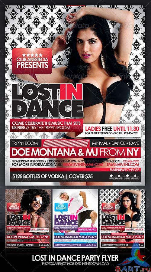 GraphicRiver Lost In Dance Flyer GraphicRiver Lost In Dance Flyer