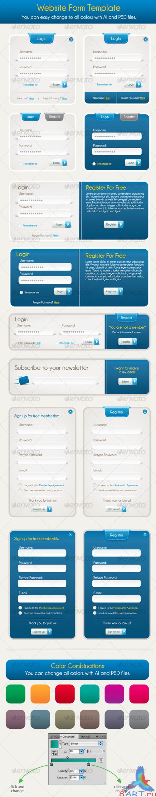 Login/Signup Collection - GraphicRiver